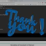 Tutorial 3 Variables And Constants In Python