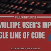 Take Multiple User S Input In Single Line Of Code In Python Python Tutorials
