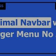 Responsive Navbar With Hamburger Menu HTML CSS Only