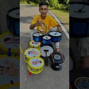 Big 2 Noting Band Jazz Drum Set For Testing Shorts