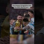 The Moment Lionel Messi And Argentina Won The 2022 FIFA World Cup Messi Worldcup Soccer