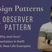 Observer Design Pattern Behavioural Pattern Swift Interview Question
