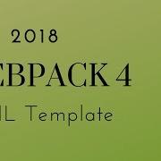 Webpack 4 HTML Template