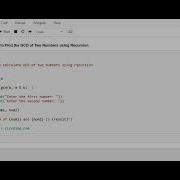 Day 61 Python Program To Find GCD Of Two Numbers Using Recursion