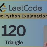 Leetcode 120 Треугольник DP снизу вверх и сверху вниз Решение на Python