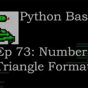Python Basics Reverse Number Triangle Formated