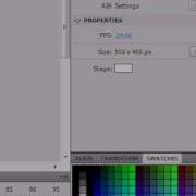 Flash Professional CS4 Basics Tutorial Swatches Panel 11
