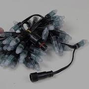 Pixel RGB LED Node 12v 2811 50 Nodes 3 Spacing Black Waterproof Plugs