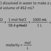 Molarity Chemistry Tutorial