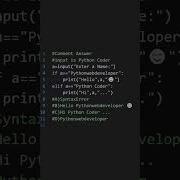 Comment Python Pythonprogramming Shortvideo Shorts Short Ytshorts Youtubeshorts Coding Quiz