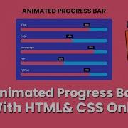 Create Animated Progress Bar With Just HTML And CSS No JavaScript