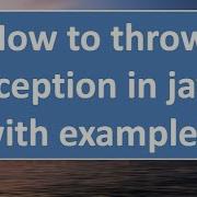 Throw Keyword In JAVA 86