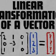 Linear Transformations Of A Vector With Standard Matrix Linear Algebra Exercises