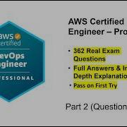 AWS Certified DevOps Engineer Professional DOP C02 Реальные вопросы и ответы к экзамену Ч