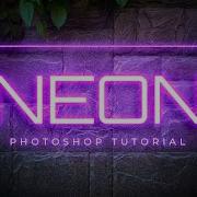 Создайте эффект светящегося неонового текста в Photoshop