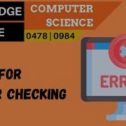 20 CAMBRIDGE IGCSE 0478 0984 2 2 The Need For Error Checking