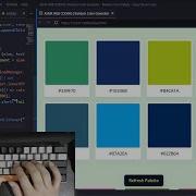ASMR Programming How To Create Random Color Palette Generator No Talking