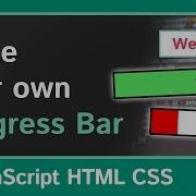 Create Your Own Progress Bar In HTML CSS JavaScript Classes Intermediate Tutorial