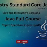 Operators In Java Part5 Java Tutorial Java 2024 Full Stack Java Java Online Training