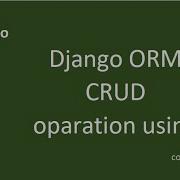06 Django ORM CRUD Operation On Django Model