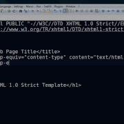 Using Notepad To Create An XHTML 1 0 Strict Template
