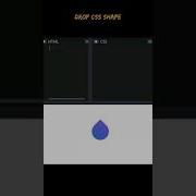 Create Drop Shape With HTML And CSS Short Video