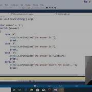 Switch Statement Using Char As A Data Type Console Application C