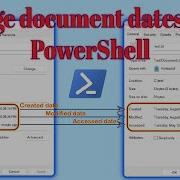 How To Change Created Modified Or Access Date Of A Document Using PowerShell Windows 10 11
