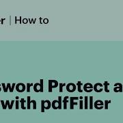 How To Password Protect A PDF With PdfFiller Secure PDF Confidential Folder Tutorial