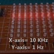 81 LED Matrix X Y Controlled With Two Clock Pulses