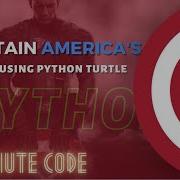 Draw Captain America S Shield Using Python Turtle Graphics Step By Step Tutorial 6minutecode