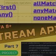 Java Stream API Terminal Operations FindFirst FindAny AllMatch AnyMatch NoneMatch PART 7