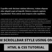How To Create Custom Scrollbar Style Using Only Css HTML CSS Tutorial