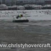 First Ice Hovercraft Hovertrek 455L Test Drive Russia