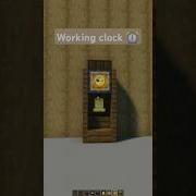 Simple Working Clock Tutorial In Minecraft Minecraft Minecraftbuilds