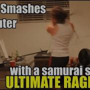 Gamer Smashes Computer With Samurai Sword In ULTIMATE Rage Quit SUBSCRIBE