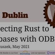 Rust Dublin May 2021 Remote Meetup Connecting Rust To Databases With ODBC