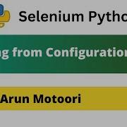 Reading From Configuration Files Selenium Python