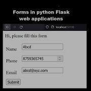 Forms In Flask With Front End And Server Side Validation