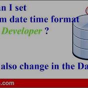 How To Customise Date Time Format In SQL Developer