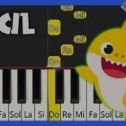 BABY SHARK PIANO FÁCIL CON NOTAS
