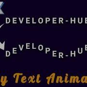 CSS Wavy Text Animation Effects DeveloperHub