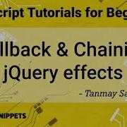 43 Callback And Chaining In JQuery Effects