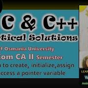Program 40 Create Initialize Assign And Access A Pointer Variable BCOM 2nd Semester C C