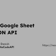 Setup Google Sheet To JSON API