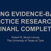 Finding Evidence Based Practice Research Using CINAHL Complete