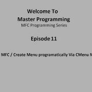 Dynamic Menu In MFC Create Menu Programatically Via CMenu Member Functions