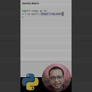 Python NumPy Eye Shorts