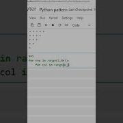 Pattern 3 Reverse Right Angle Traingle Using Python Triangle Pattern Shorts