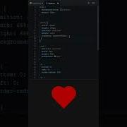 Creating A HEART Using CSS HTML CSS CSS Tricks Coding Shorts